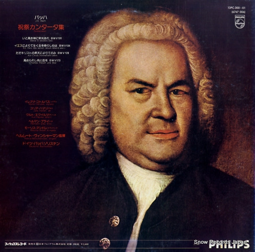 WINSCHERMANN, HELMUT bach; festkantaten 13PC-300