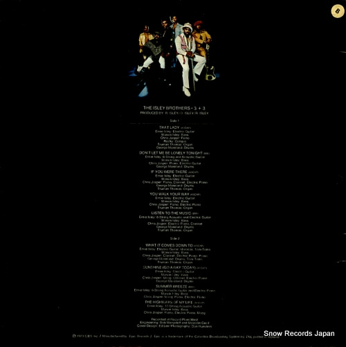 ISLEY BROTHERS, THE 3 + 3 featuring: that lady EPC65740