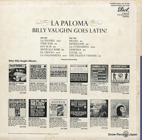 VAUGHN, BILLY la paloma DLP25140