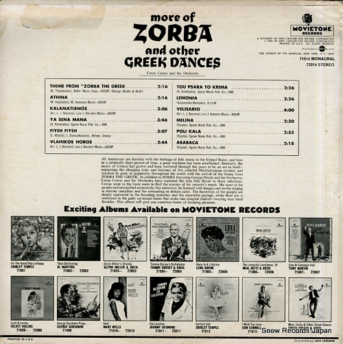COSTAS, COSTA more of zorba and other greek dances MOVIETONE72014
