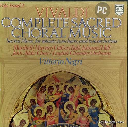 NEGRI, VITTORIO vivaldi; complete sacred choral music 6700116