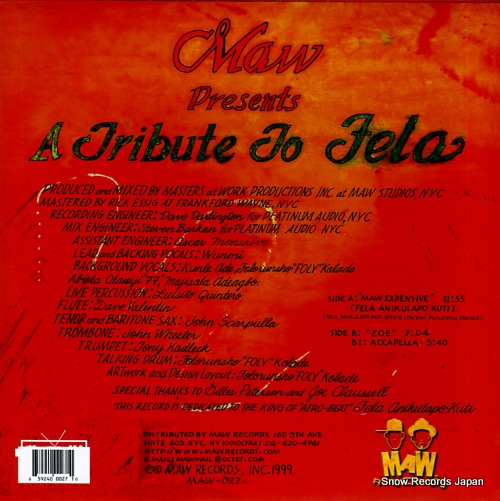 MAW a tribute to fela MAW-027