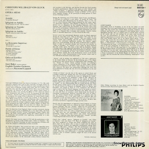 BAKER, JANET sings gluck arias 9500023