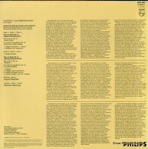 HAEBLER, INGRID / HENRYK SZERYNG beethoven; kreutzer-sonate 