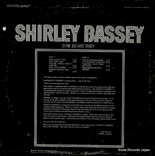 BASSEY, SHIRLEY how about you SPC-3303
