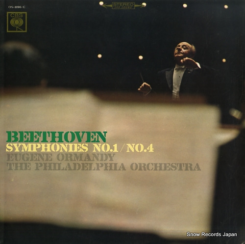 ORMANDY, EUGENE beethoven; symphonies no.1/no.4 OS-896-C