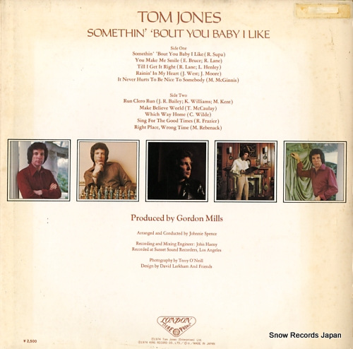JONES, TOM somethin' bout you baby i like GP137