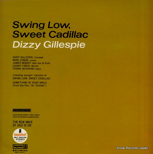 GILLESPIE, DIZZY swing low, sweet cadillac IMJ-80028
