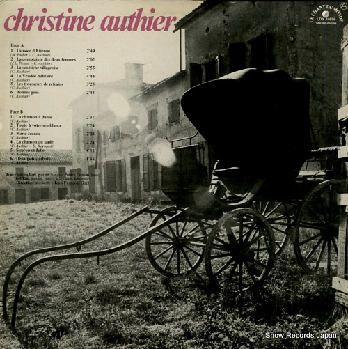 AUTHIER, CHRISTINE la noce d'etienne LDX74656