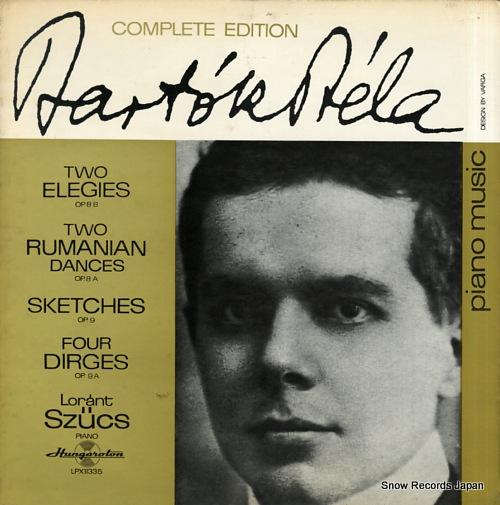 SZUCS, LORANT bartok; piano music LPX11335