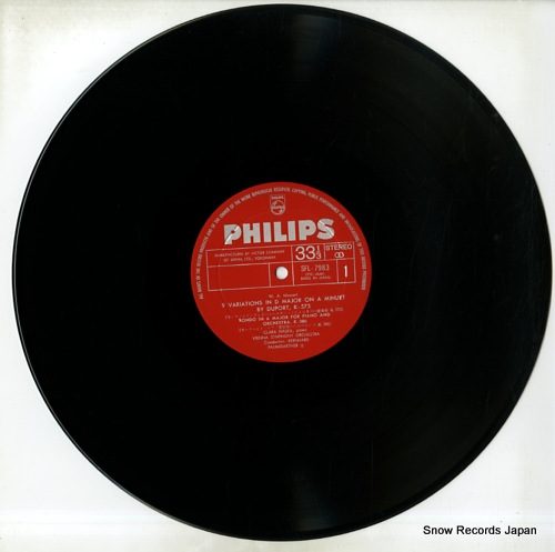 HASKIL, CLARA mozart; 9 variations on a minuet by deport SFL-7983