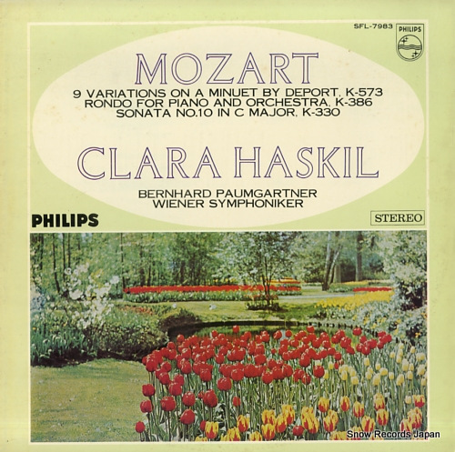 HASKIL, CLARA mozart; 9 variations on a minuet by deport SFL-7983
