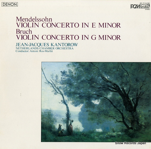 KANTOROW, JEAN-JACQUES mendelssohn; violin concerto in e minor OF-7114-ND