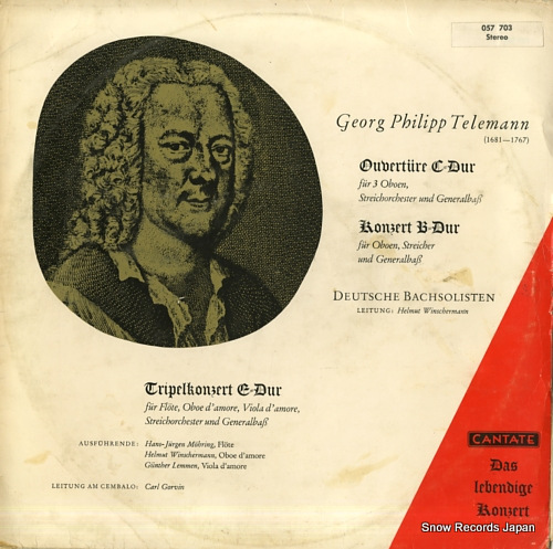 WINSCHERMANN, HELMUT telemann; ouverture c-dur/konzert b-dur/tripelkonzert e-dur 057703