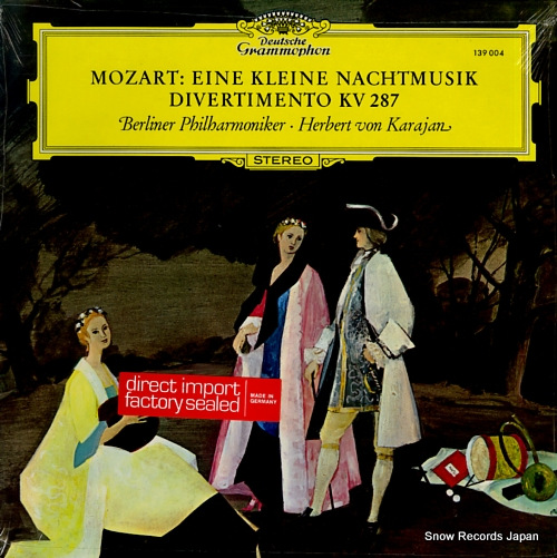 KARAJAN, HERBERT VON mozart; eine kleine nachtmusik 139004