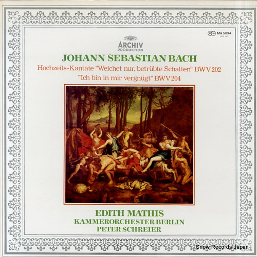 MATHIS, EDITH bach; hochzeits-kantaten 