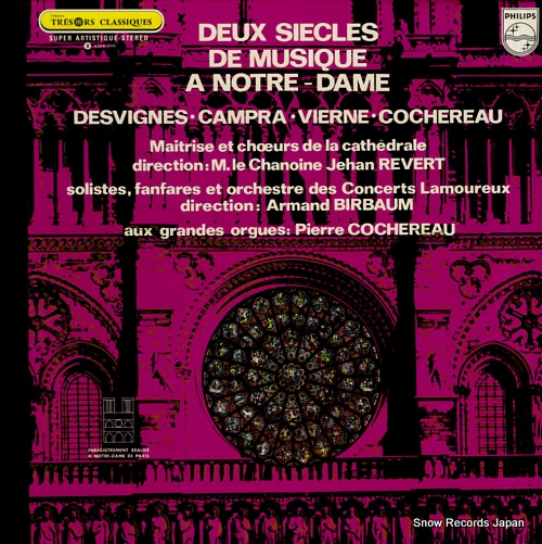 COCHEREAU, PIERRE deux siecles de musique a notre-dame 6504046