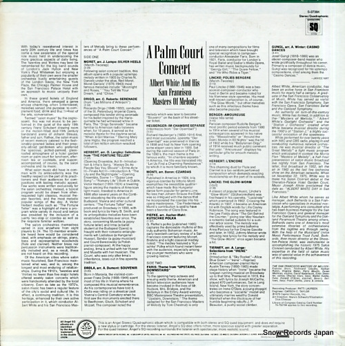 WHITE, ALBERT a palm court concert S-37304