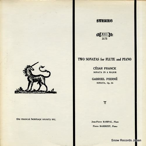 ԥ롦ѥ franck; sonata in a major / pierne; sonata, op.36 MHS3175
