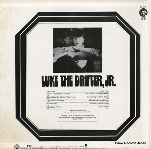 LUKE THE DRIFTER JR luke the drifter, jr SE-4673