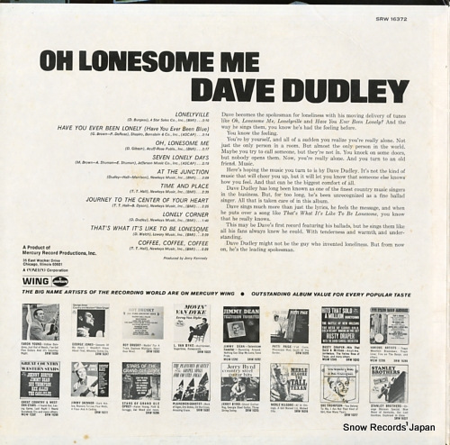 DUDLEY, DAVE oh lonesome me SRW16372