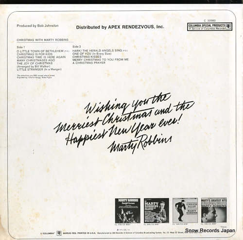 ROBBINS, MARTY christmas with marty robbins C10980