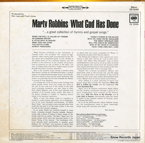 ROBBINS, MARTY what god has done CS9248