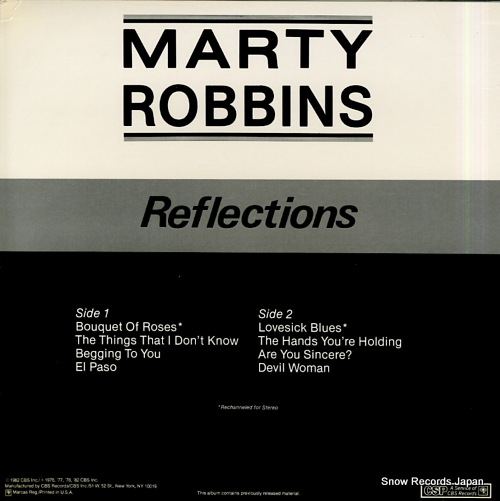 ROBBINS, MARTY reflections P16561