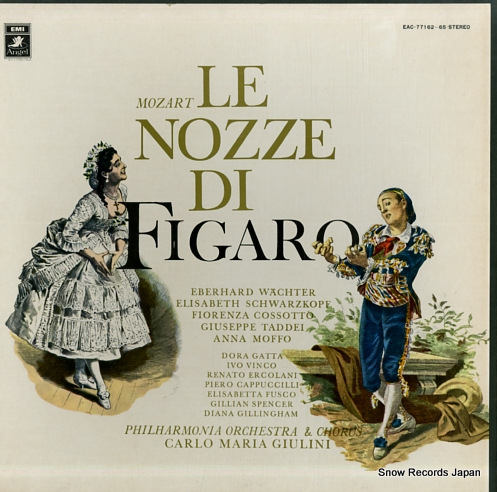 GIULINI, CARLO MARIA mozart; le nozze di figaro EAC-77162 - front cover