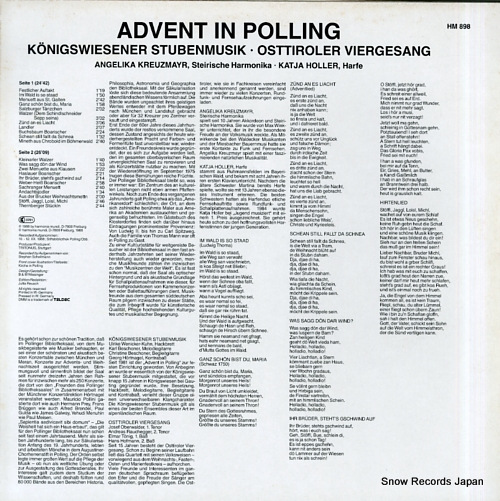 OSTTIROLER VIERGESANG advent in polling HM898