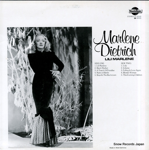 DIETRICH, MARLENE lili marlene 22005