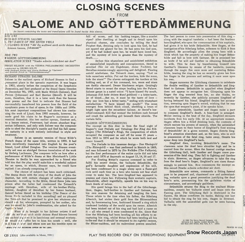 SOLTI, GEORG / BIRGIT NILSSON closing scenes from salome/gotterdammerung OS25991
