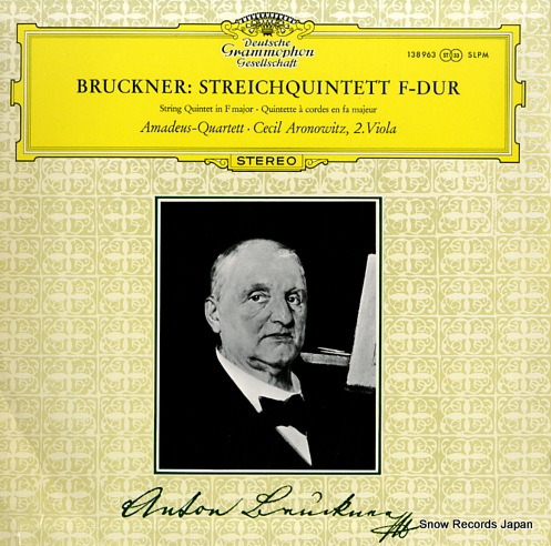 ARONOWITZ, CECIL bruckner; streichquintett f-dur 138963