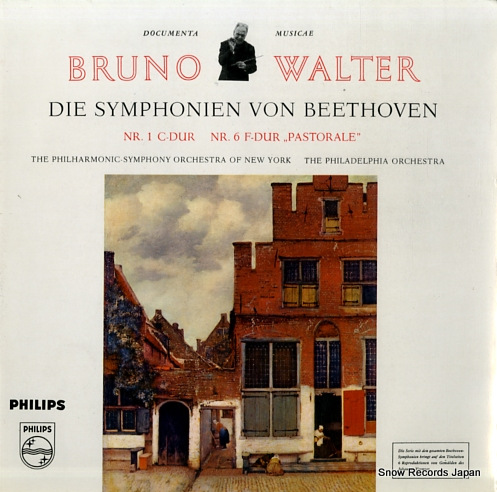 WALTER, BRUNO beethoven; symphonie no.1 / no.6 L09400L