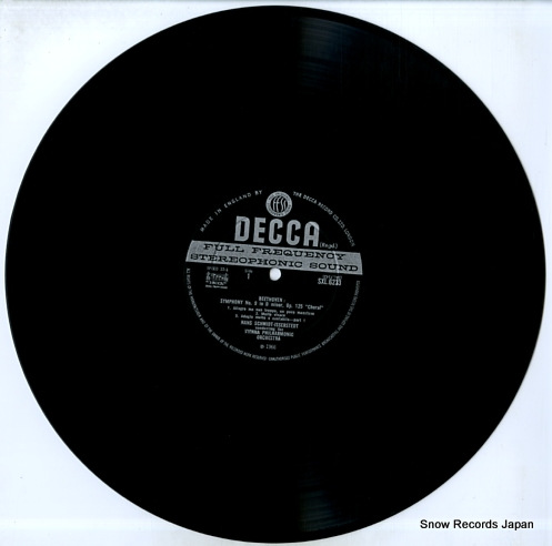 SCHMIDT-ISSERSTEDT, HANS beethoven; symphony no.9 
