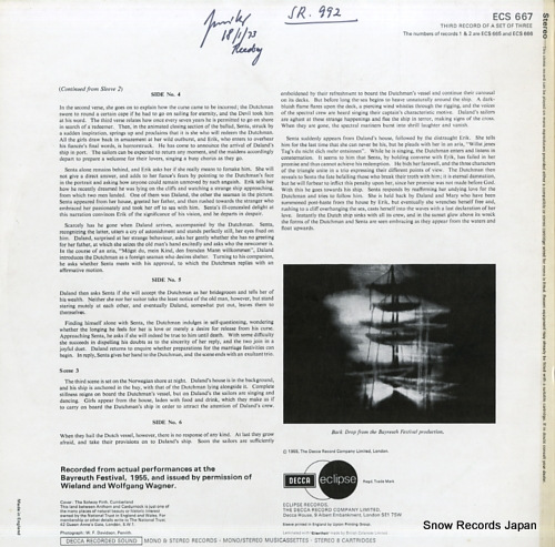 KEILBERTH, JOSEPH wagner; the flying dutchman ECS667