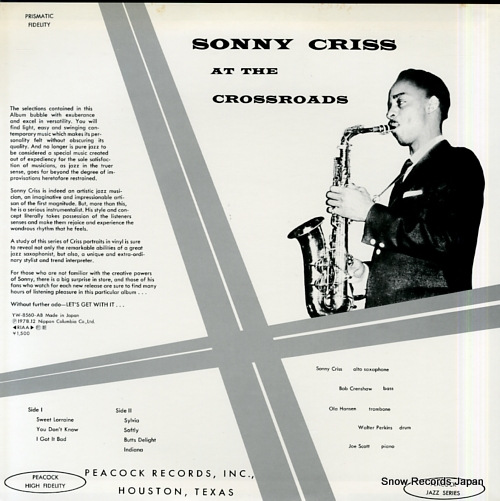 CRISS, SONNY at the crossroads YW-8560-AB