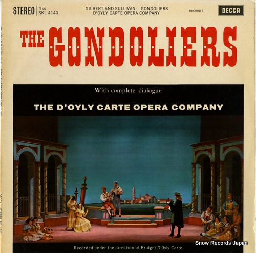 ɡ롦åɥե꡼ the gondoliers (record 3) SKL4140