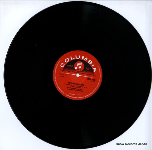 KLEMPERER, OTTO beethoven; overtures 33CX1930