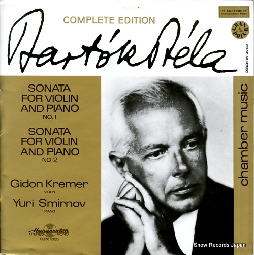 KREMER, GIDON bartok; sonata for violin and piano no.1 & no.2 SLPX11655