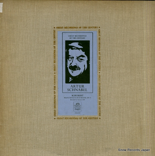 SCHNABEL, ARTUR schubert; piano sonata in d major, op.53 COLH83