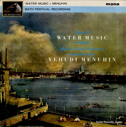 MENUHIN, YEHUDI handel; water music complete ALP2028