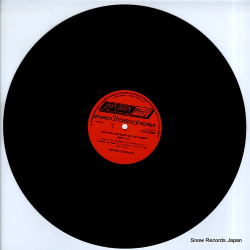 BACKHAUS, WILHELM piano music of bach STS15065