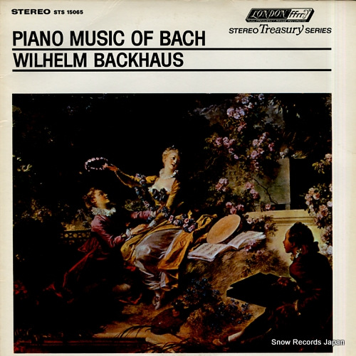 BACKHAUS, WILHELM piano music of bach STS15065