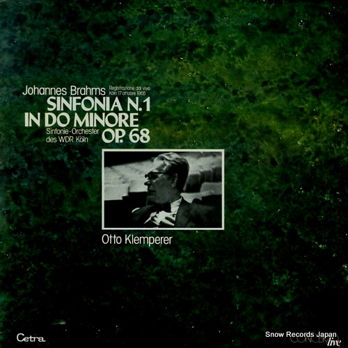 KLEMPERER, OTTO brahms; sinfonia n.1 in do minore op.68 LO515