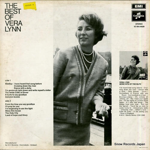 LYNN, VERA the best of vera lynn 5C054.04229 - back cover