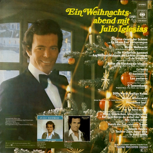 եꥪ쥷 ein weihnachtsabend mit julio iglesias CBS83237