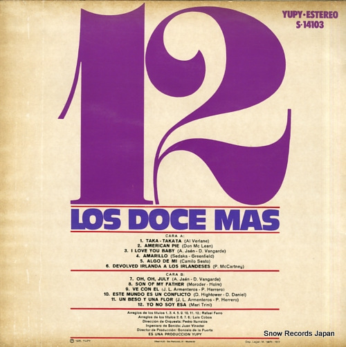 LOS DOCE MAS los doce mas vol.1 S-14.103