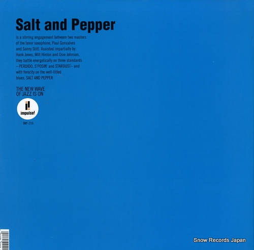 STITT, SONNY, AND PAUL GONSALVES salt and papper IMP-210