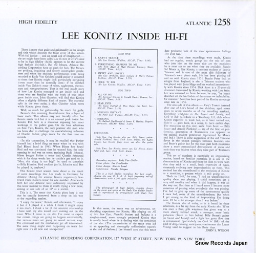 KONITZ, LEE inside hi-fi AMJY-1258